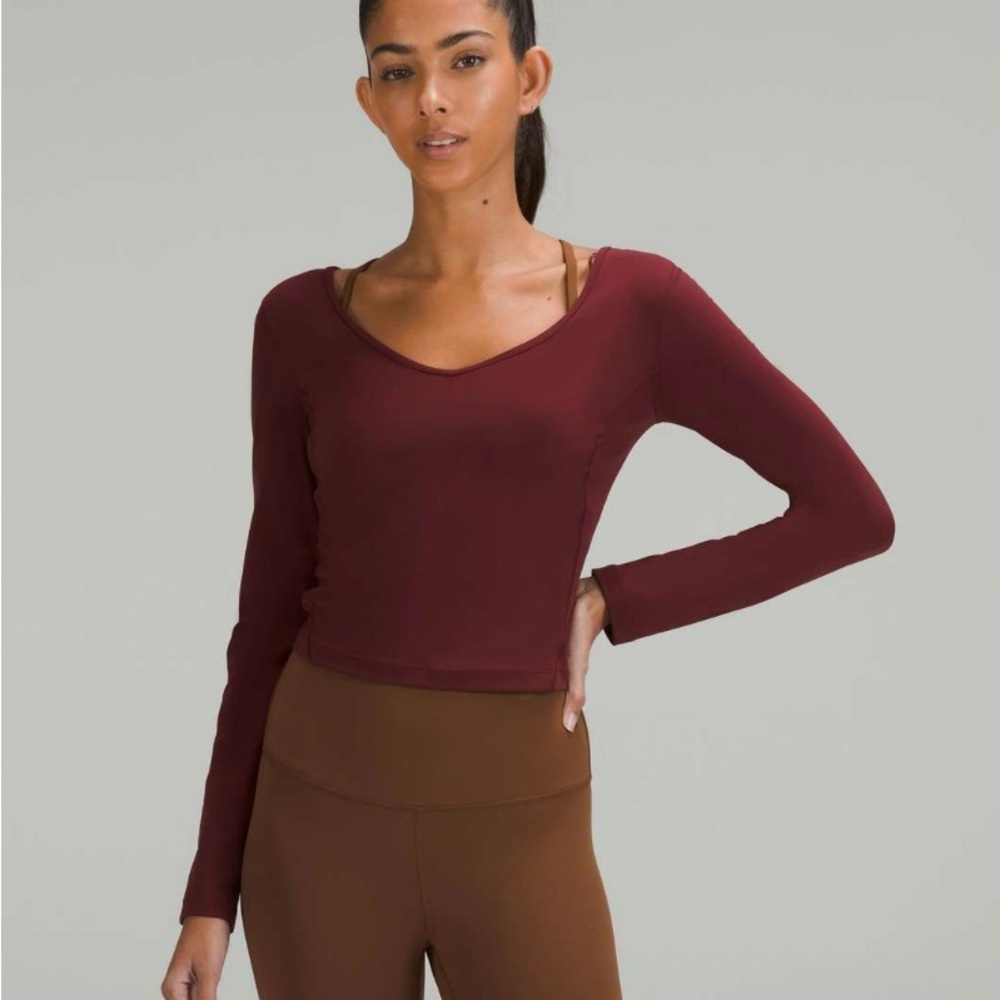 Lululemon Athletica Red Fitted Bodysuit